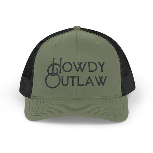 Howdy Outlaw Cap - Moss Green